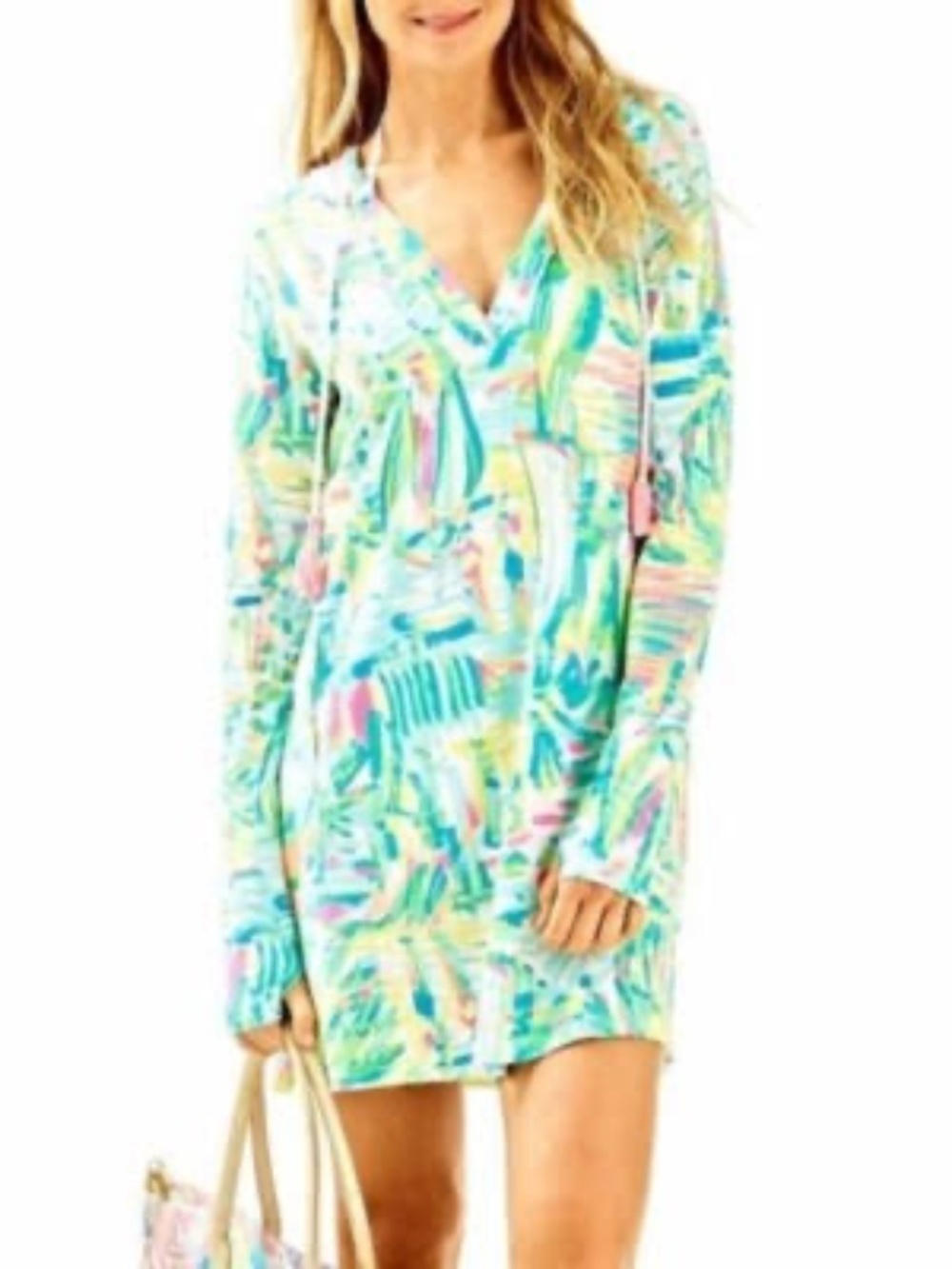 Lilly Pulitzer Riley cover-up sea salt and sun